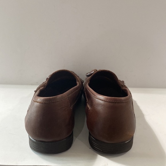 Giorgio Brutini Brown Leather Le Glove Duane Kiltie Tassel Slip On Loafers Sz 10 - Picture 5 of 8